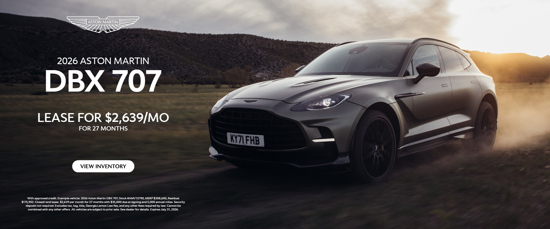 2026 Aston Martin DBX 707
